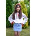 Embroidered blouse for girl "Spring Roses"